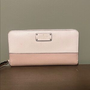 Kate Spade Blush and Cream Long Wallet